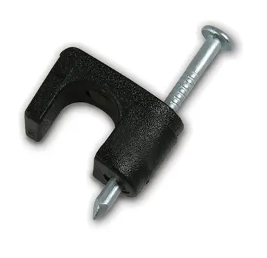 Coax Staple Black 25/Pk 1