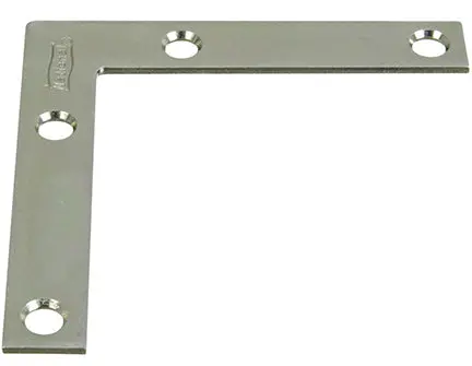 National Hardware N266-528 Flat Corner Iron Brace 3 By 1/2 By 0.07 Inch Zinc Plated Steel Bulk 1
