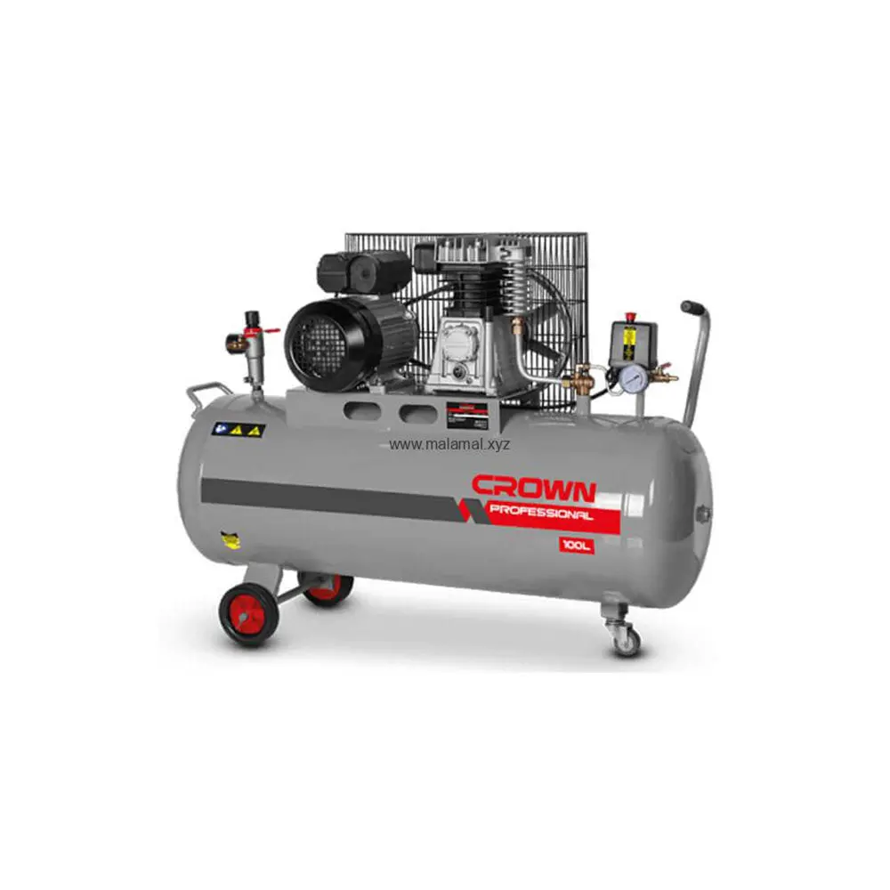 Crown Compressor Belt Driven 1500W 100L 8Bar 1