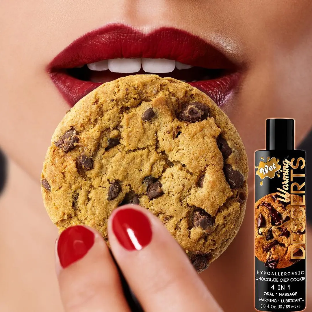 Wet Desserts 'Chocolate Chip Cookie' Warming Lubricant 🍪 | 3Oz 1