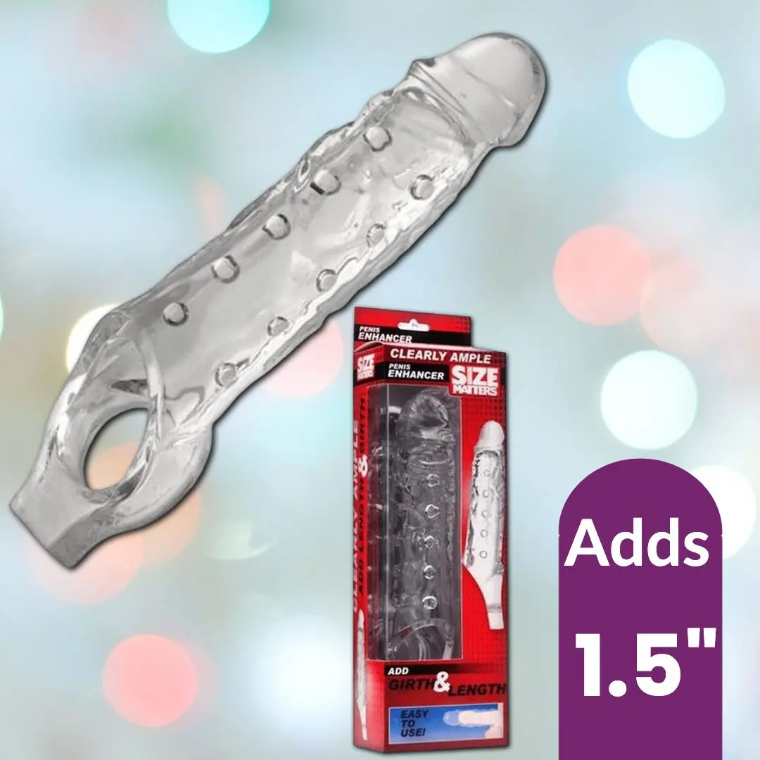 Clearly Ample Penis Enhancer With Ball Loop (Adds 1.5") 1