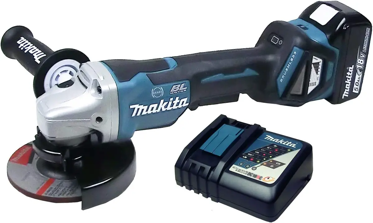 Makita Cordless Angle Grinder Single Battery 5" 18V Dga517 1