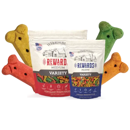Dog Biscuit Variety Medium Sold By 1# Bags - Wholesomes 1