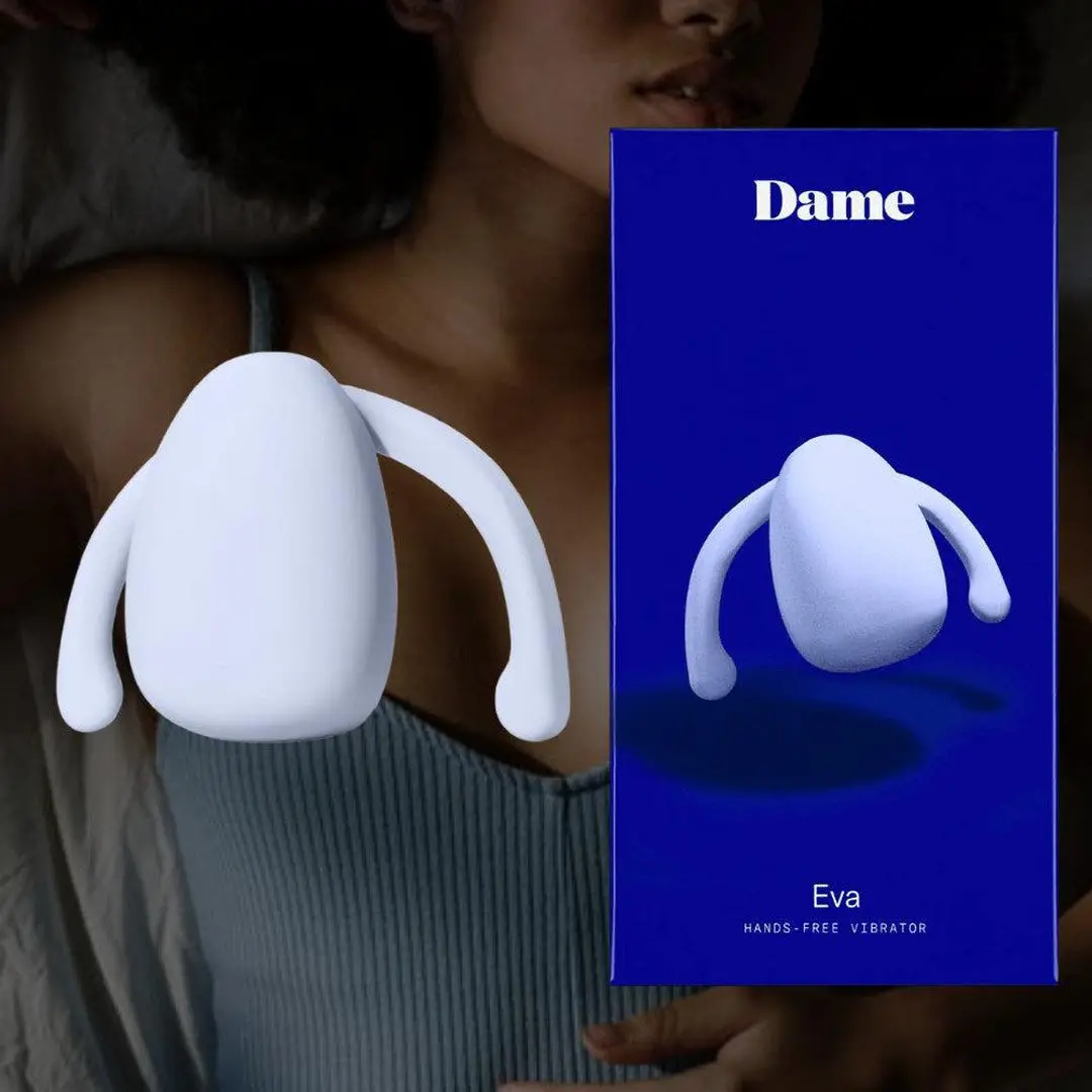 Eva By Dame - Hands-Free Clitoral Vibrator (Ice Blue) 1