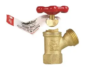 Faucet 3/4" Brass Boiler Drain Female B&K 1