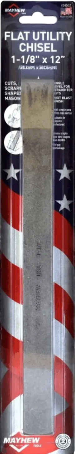 Chisel Flat Utility 1 1/8"-Flat : 1 1/8" 1