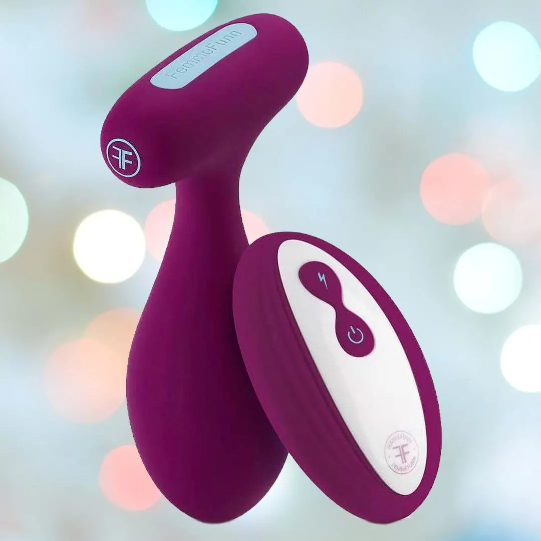 Femme Funn Plua Vibrating Remote Control Butt Plug - Fuchsia 1