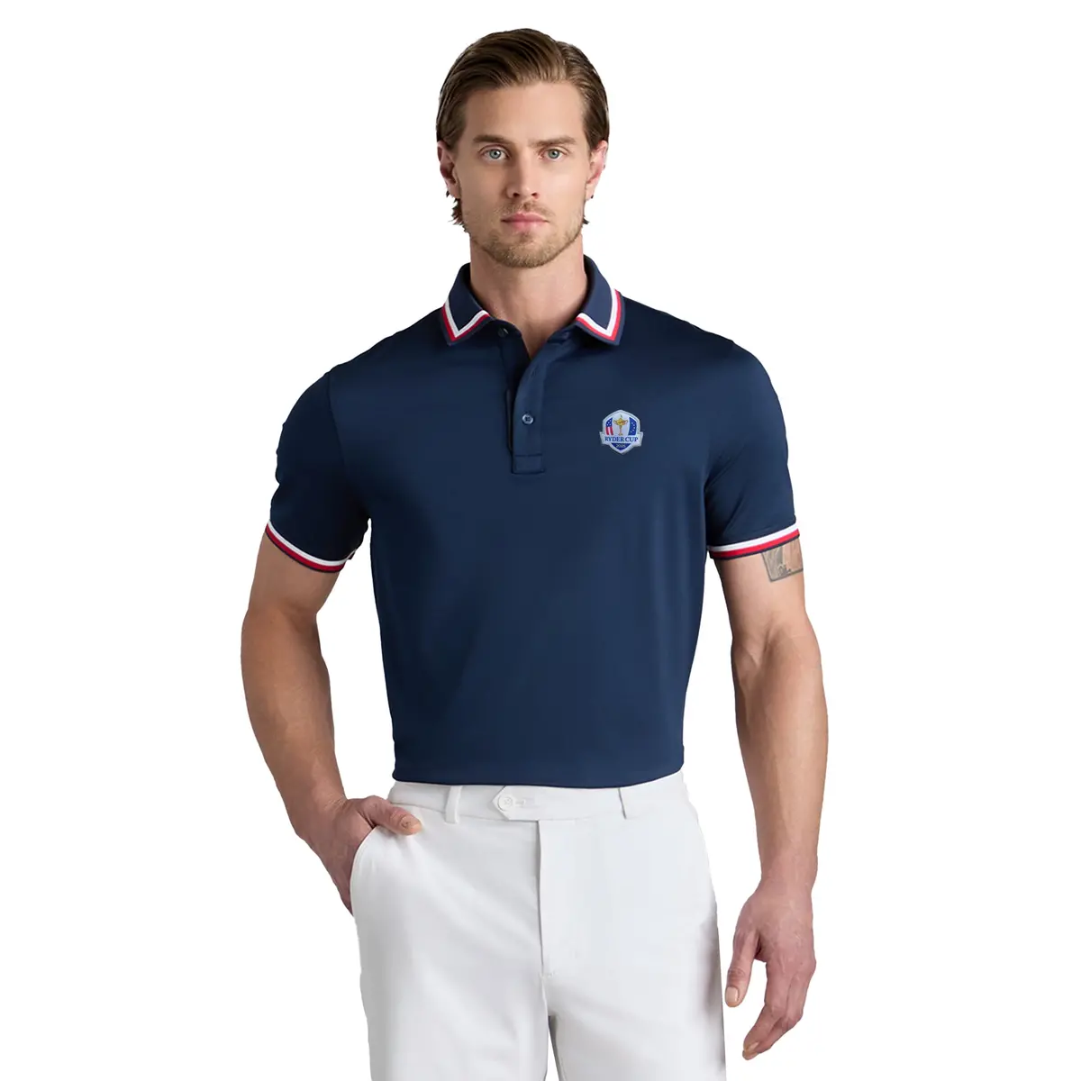 G/Fore Ryder Cup G/Tab Essential Banded Polo Shirt 1