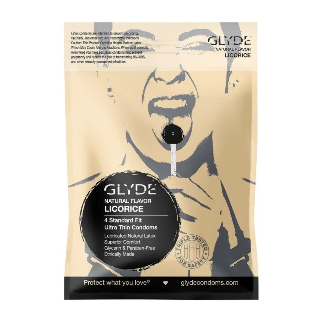 Glyde Ultra "Licorice/Cola" Flavored Condoms 1