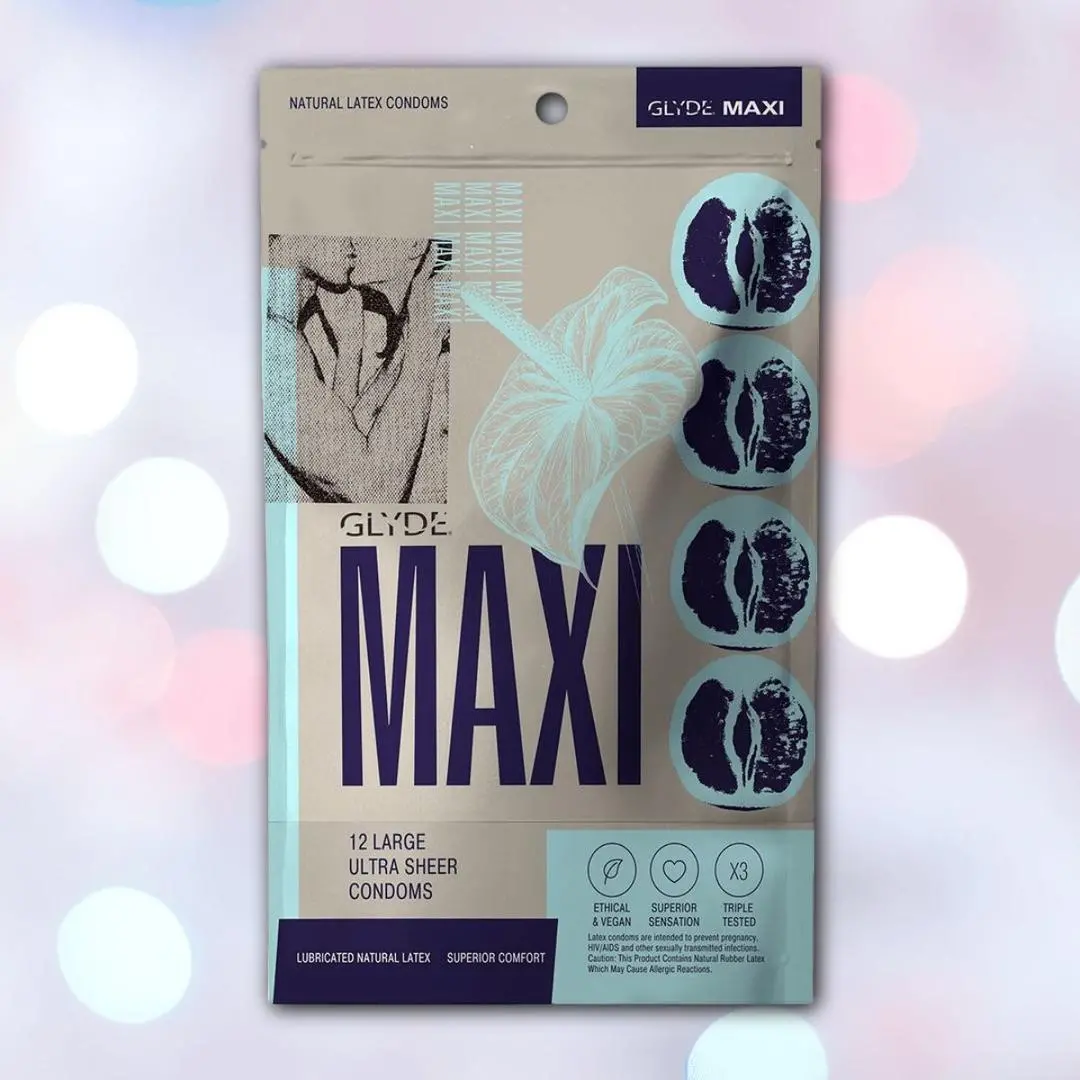 Glyde Maxi Large Size Vegan Condoms 1