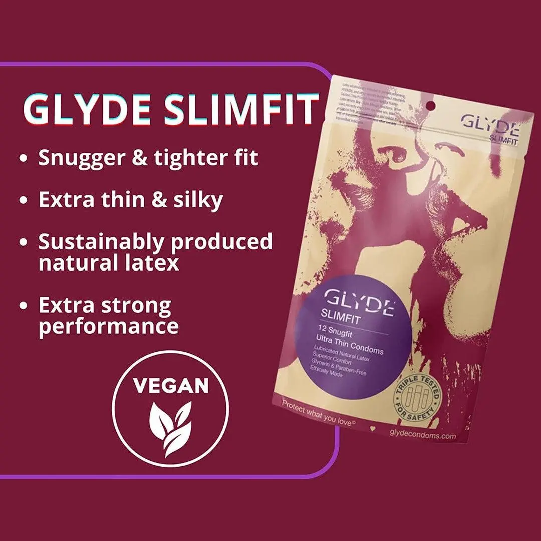 Glyde Slimfit Small Size Condoms 1