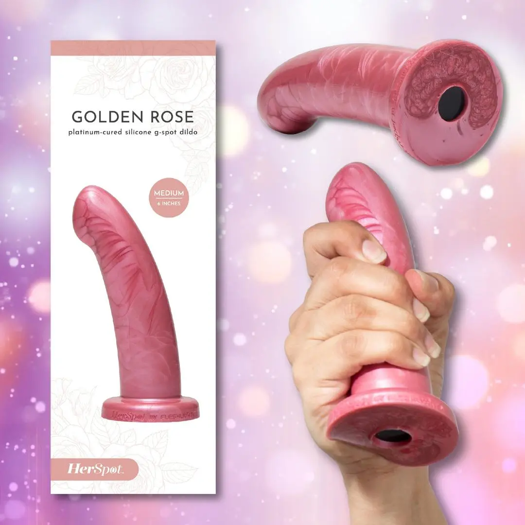 Fleshlight Herspot Golden Rose Dildo 1