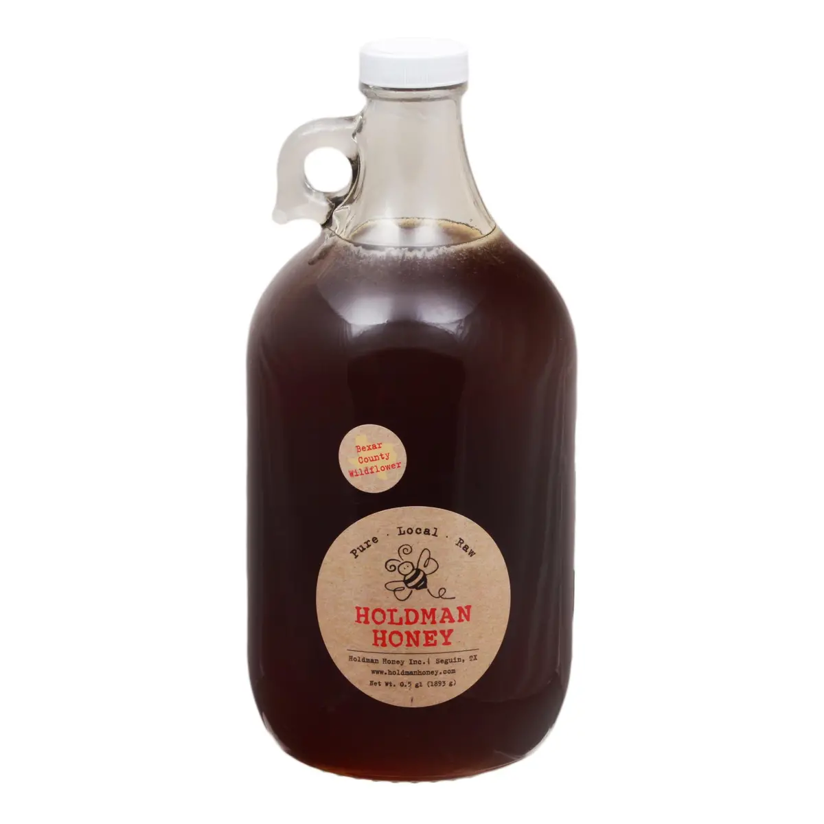 Holdman Raw Texas Wildflower Honey 1/2 Gal. 1