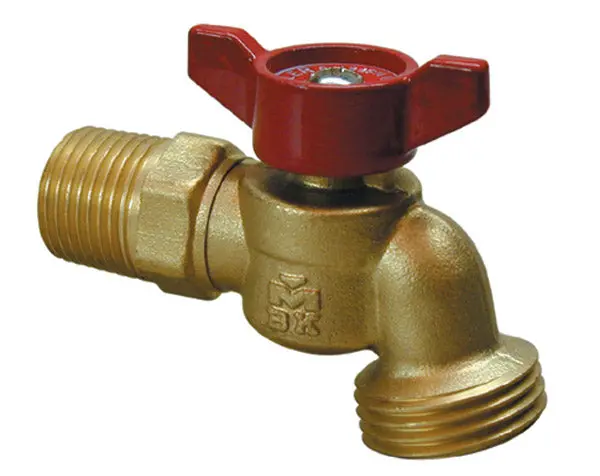 Faucet 1/2" Mpt X 3/4" Hose Thread Quarter Turn Bibb 1
