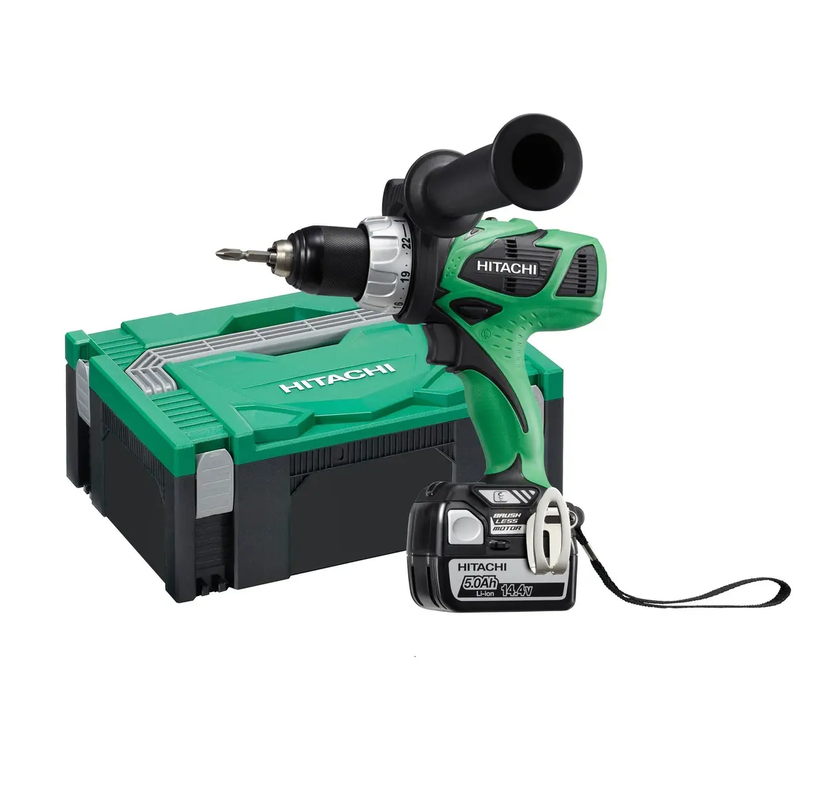 Hitachi Cordless Impact Driver Drill 1.5 - 13Mm (1/16 -
1/2") Keyless 1