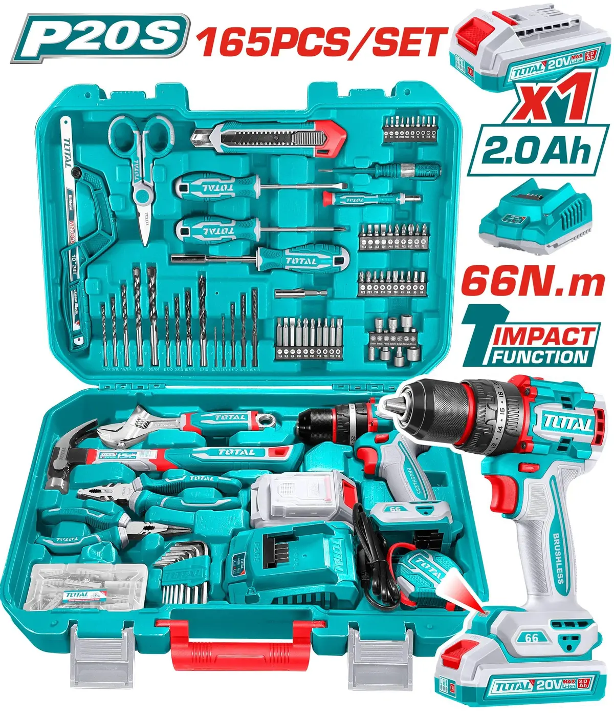 Total 165 Pcs Tools Set Thkthp11652 1