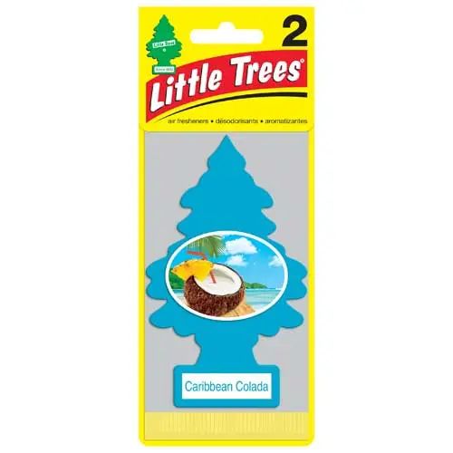 Little Trees Mini Caribbean Colada - Case Of 12, 2 Packs 1