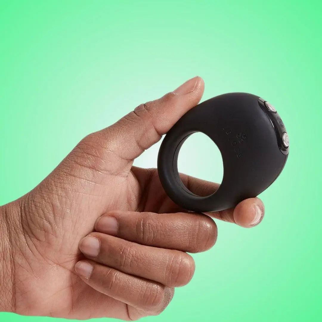 Je Joue Mio Cock Ring With 5 Vibrations - Black 1