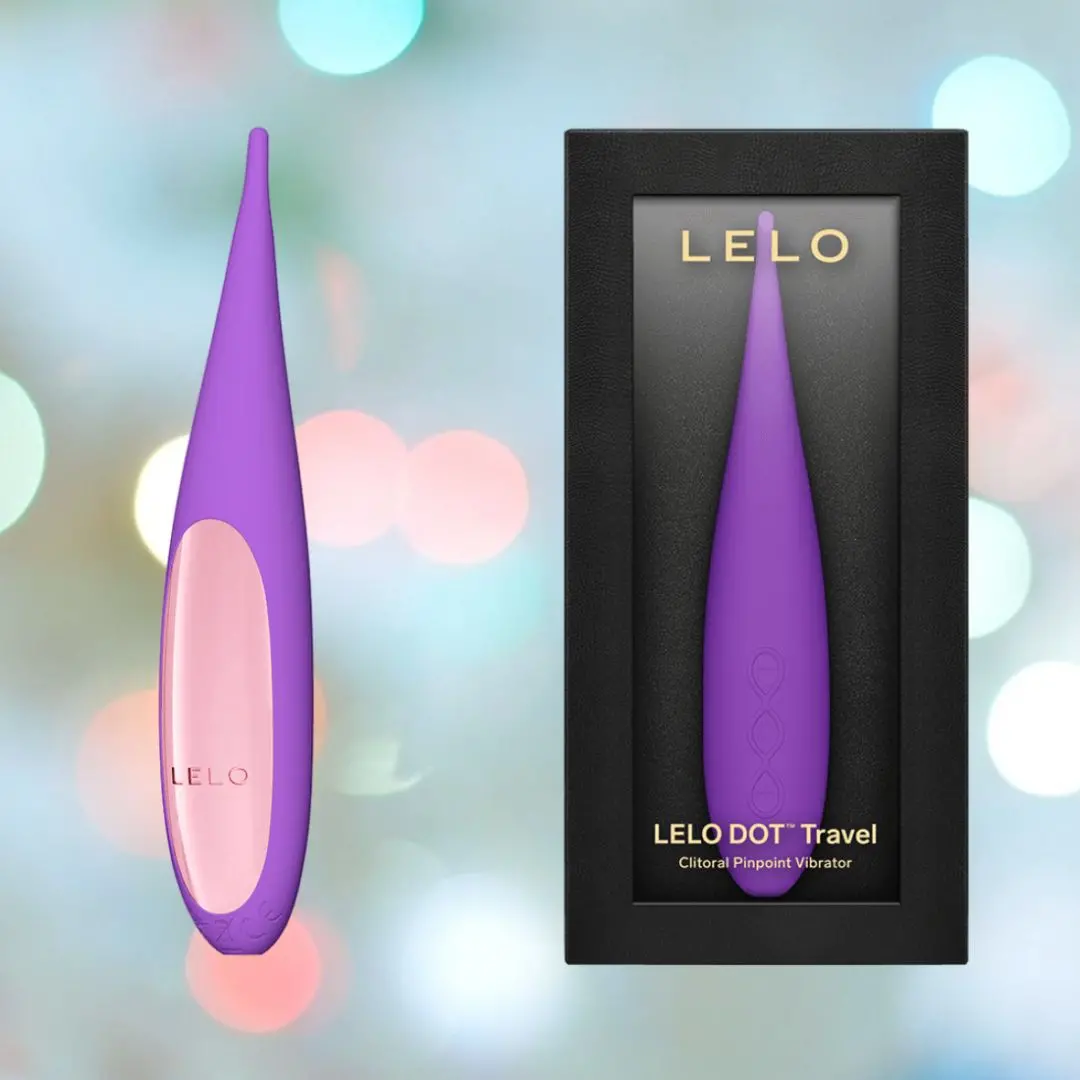 Lelo Dot Travel Clitoral Pinpoint Vibrator Purple 1