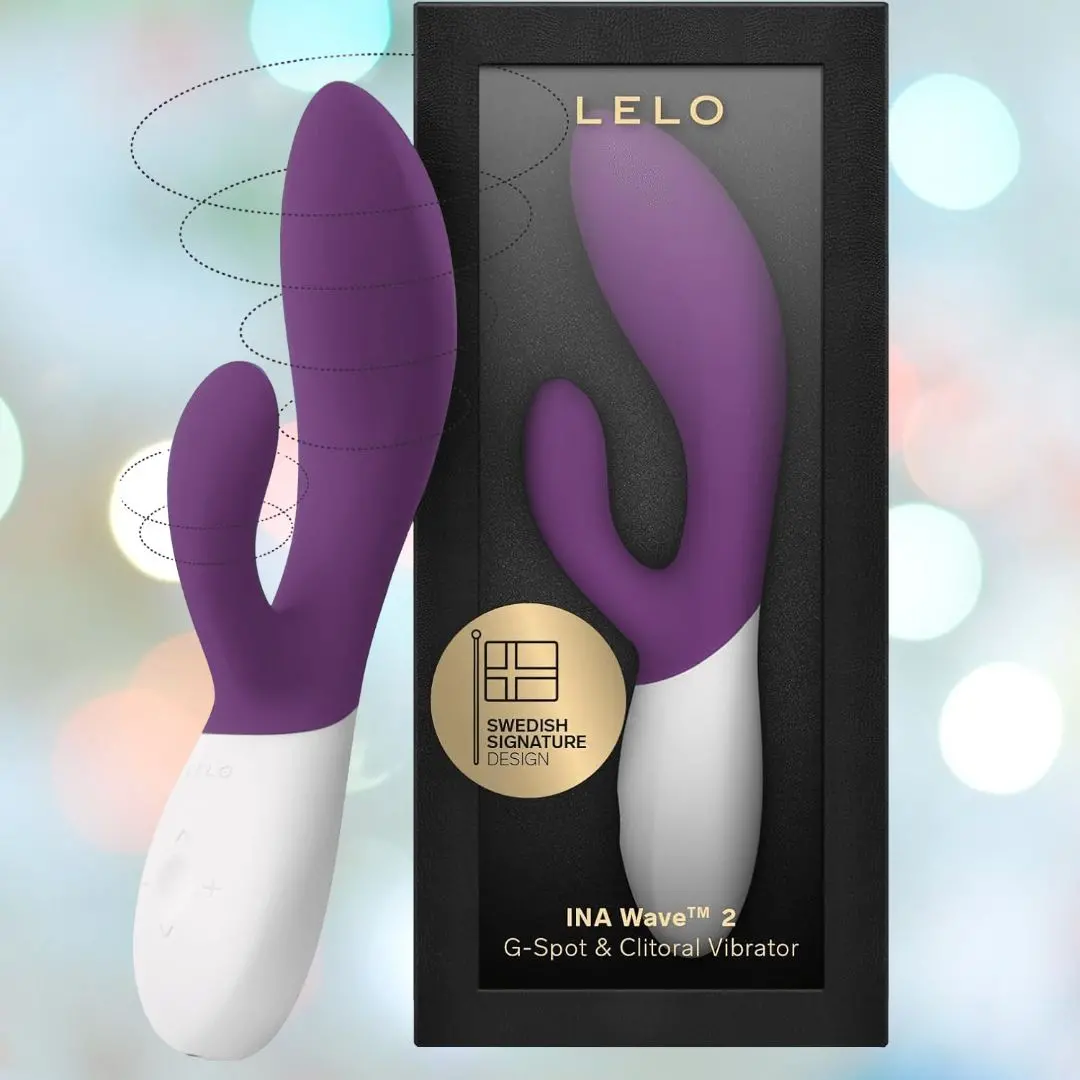 Lelo Ina 2 Waterproof Rabbit Vibrator - Plum 1
