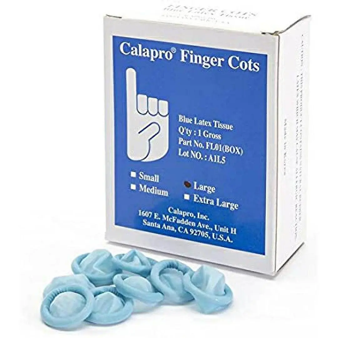 Large Blue Finger Condoms (144-Pack) 1