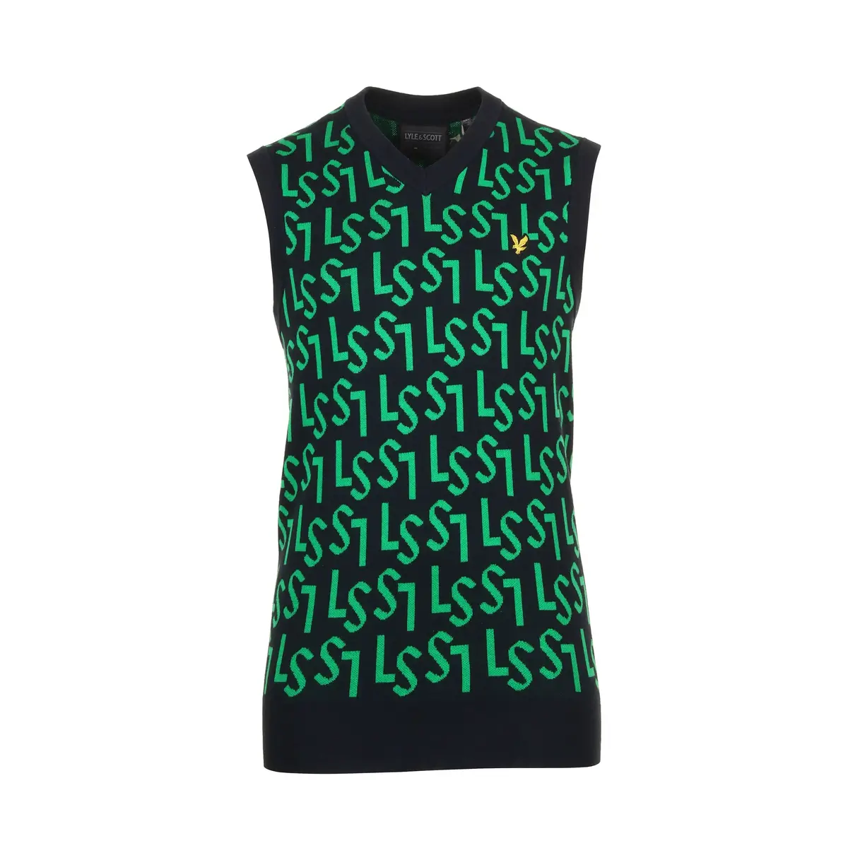 Lyle & Scott Golf Monogram Knitted Tank Top 1