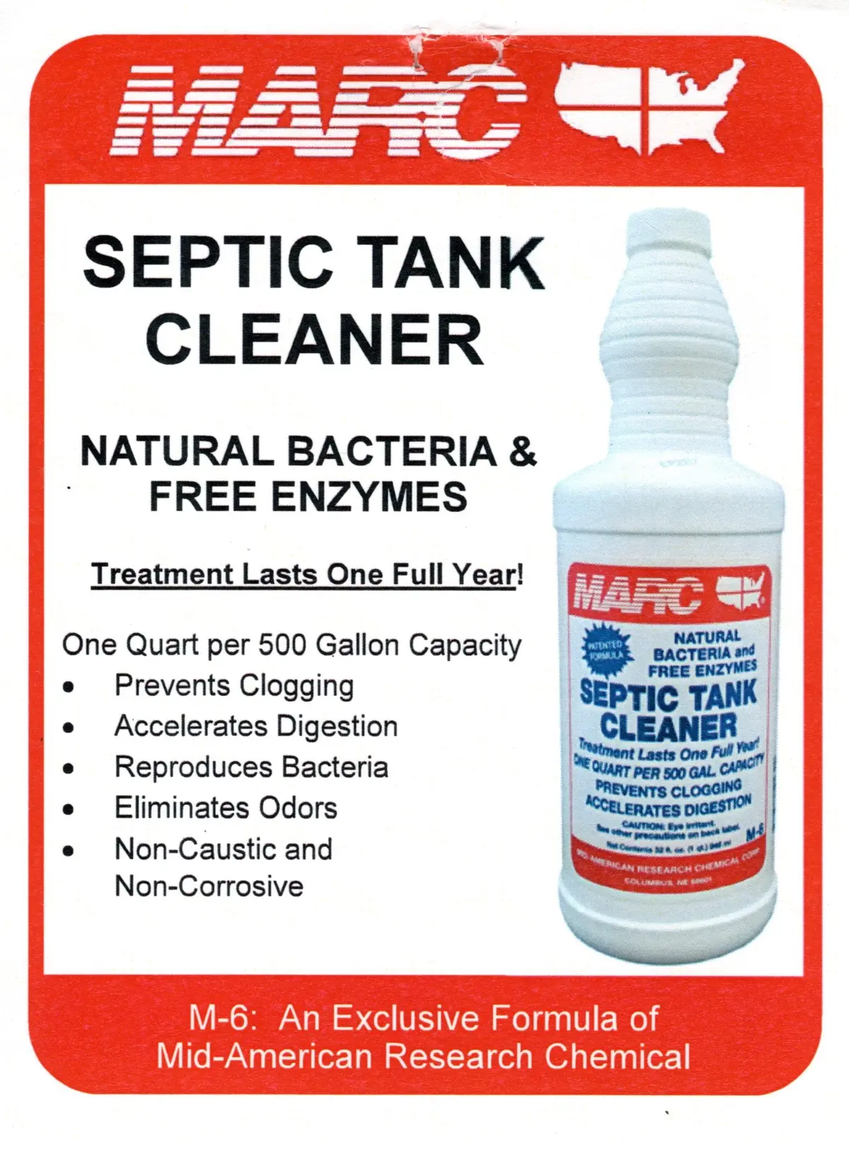 Marc 6 Septic Tank Cleaner 32 Oz. 1