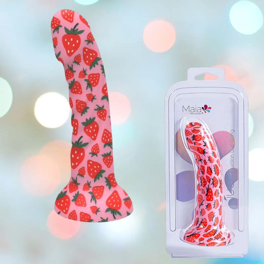 Maia Juci Strawberry Themed Suction Dong 7" 1