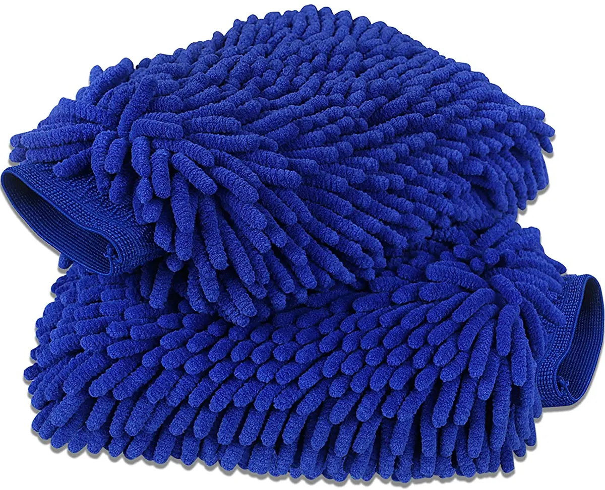 Scratch Free Microfiber Cleaning Glove For Motorbike 1