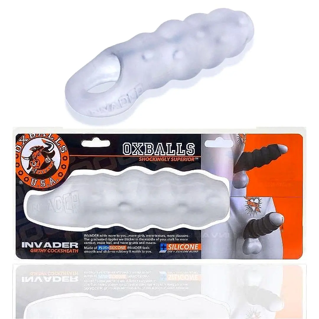 Oxballs Invader "Clear Ice" Cocksheath Penis Extender 1