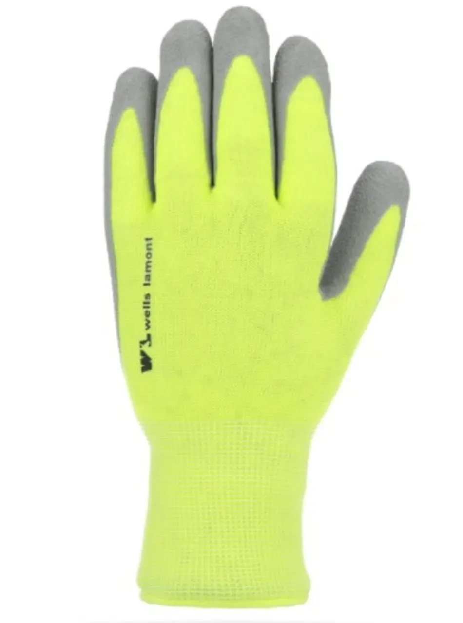 Wells Lamont Mens Hi-Visibility Foam Latex Coated Work Gloves 1