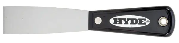 Hyde 02050 Black & Silver Putty Knife Stiff 1 1/4 Inch 1