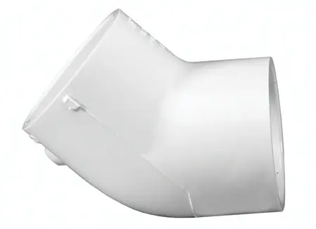 1/2 Inch Pvc 45 Degree Elbow Slip By Slip- Schedule 40 1