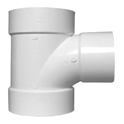 2-In X 2-In Pvc Dwv Hub Sanitary Tee For Non-Potable Water Applications - Schedule 40 1