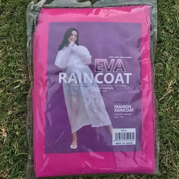 High Quality 100% Waterproof Adults Raincoat Outdoor Worker Safety Hooded Rain Coat - Pink 1