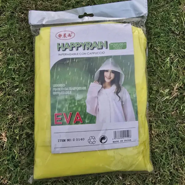 High Quality 100% Waterproof Adults Raincoat Outdoor Worker Safety Hooded Rain Coat - Yellow 1
