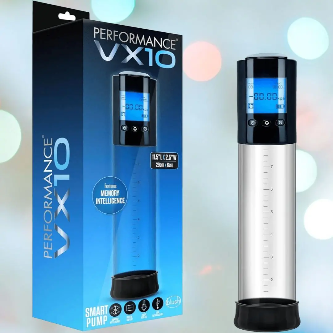 Performance Vx10 Smart Penis Pump - Clear 1