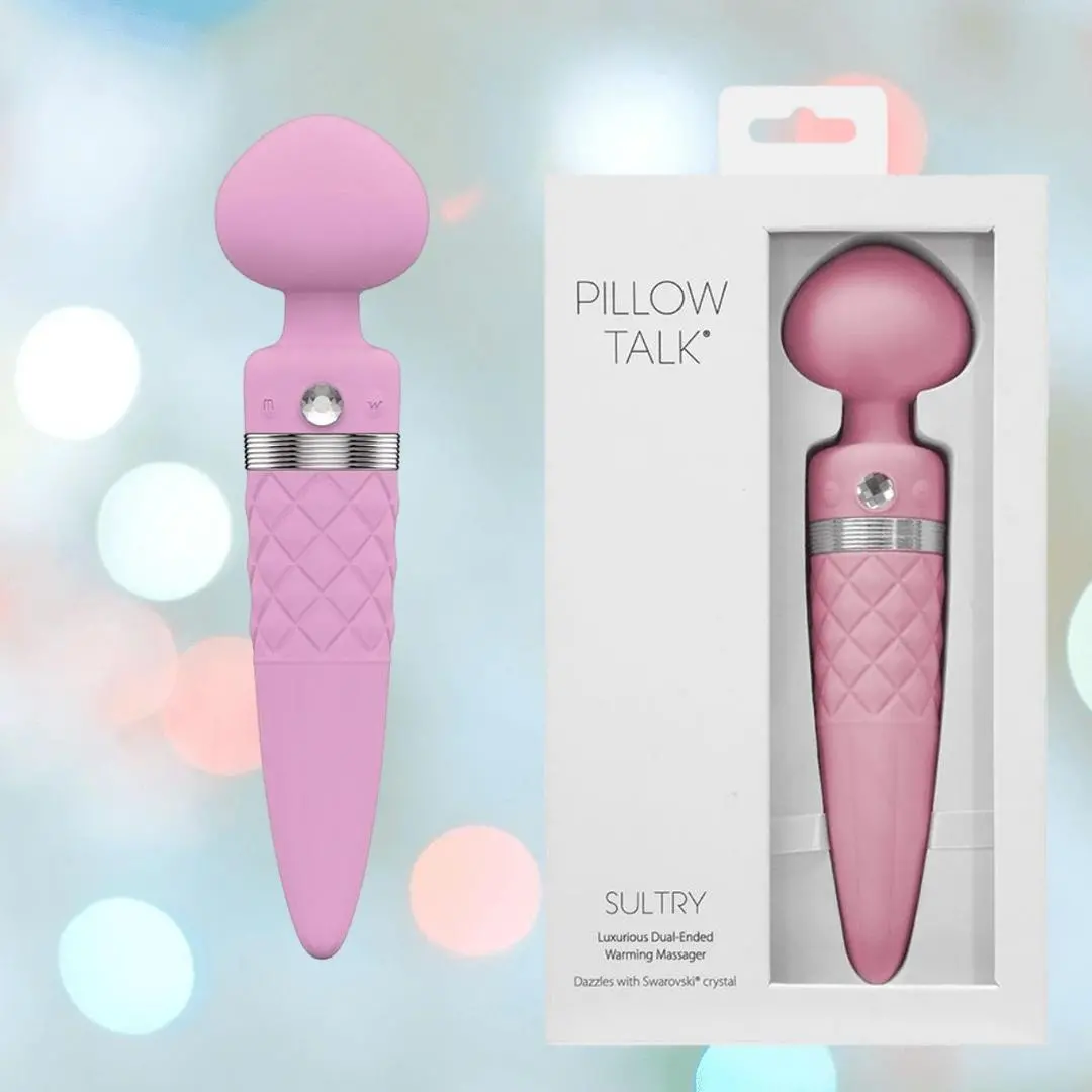 Pillow Talk Sultry Wand Massager -Pink 1