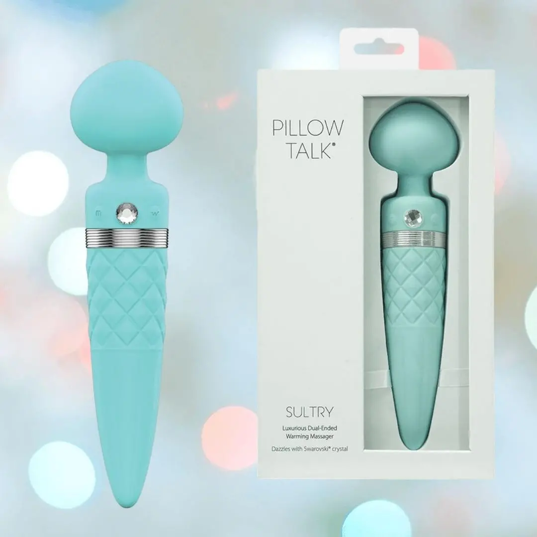 Pillow Talk Sultry Wand Massager - Teal 1