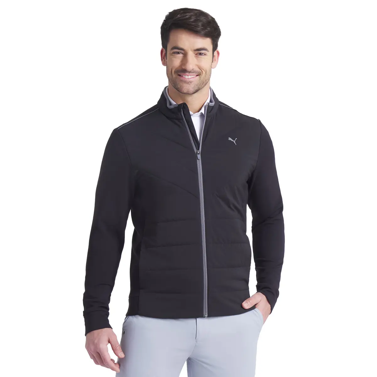 Puma Golf Cloudspun Fleece Hybrid Jacket 1