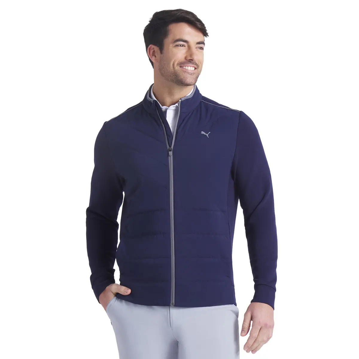 Puma Golf Cloudspun Fleece Hybrid Jacket 1