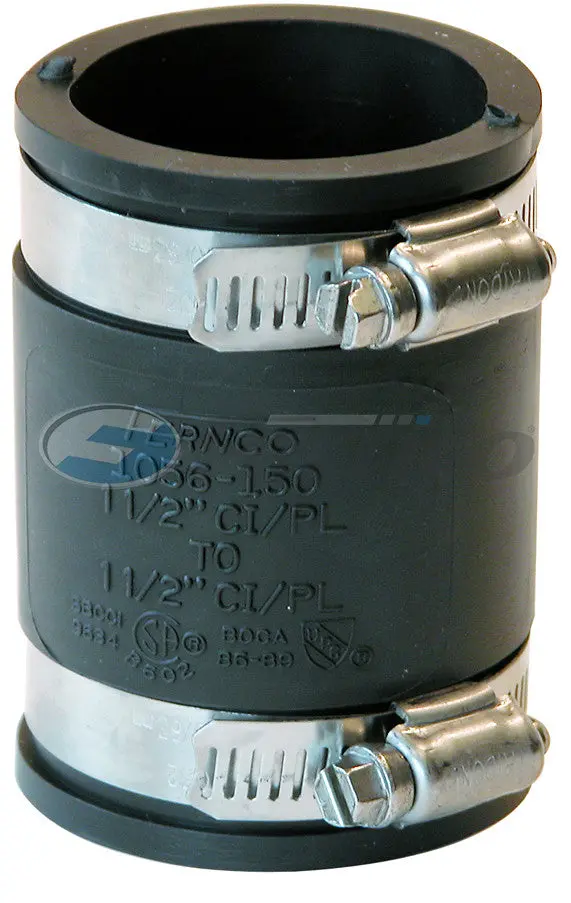 1-1/2 In. X 1-1/2 In. Dwv Flexible Pvc Coupling 1