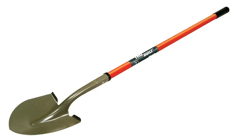 Shovel Round Point Long Fiberglas Handle 1
