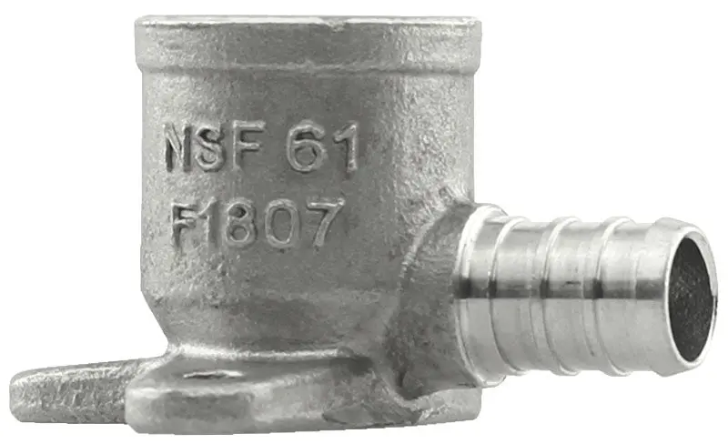 Pex 1/2"X1/2" Fpt  Ss Drop Ear Ell 304 1