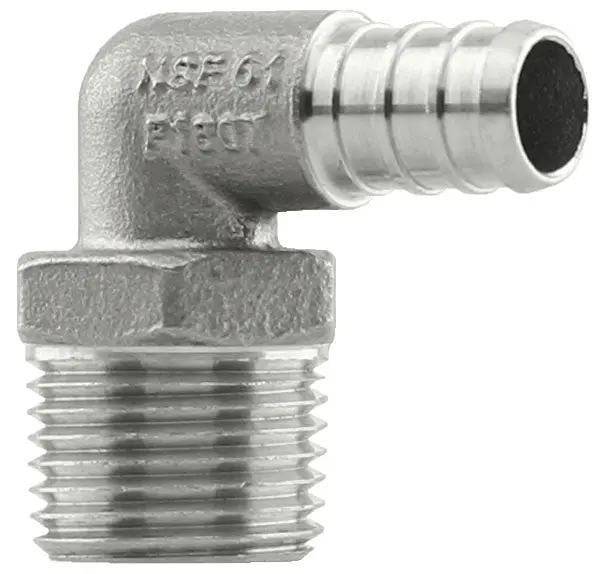 Pex 1/2"X1/2" Mpt Ss Ell 90  304 1