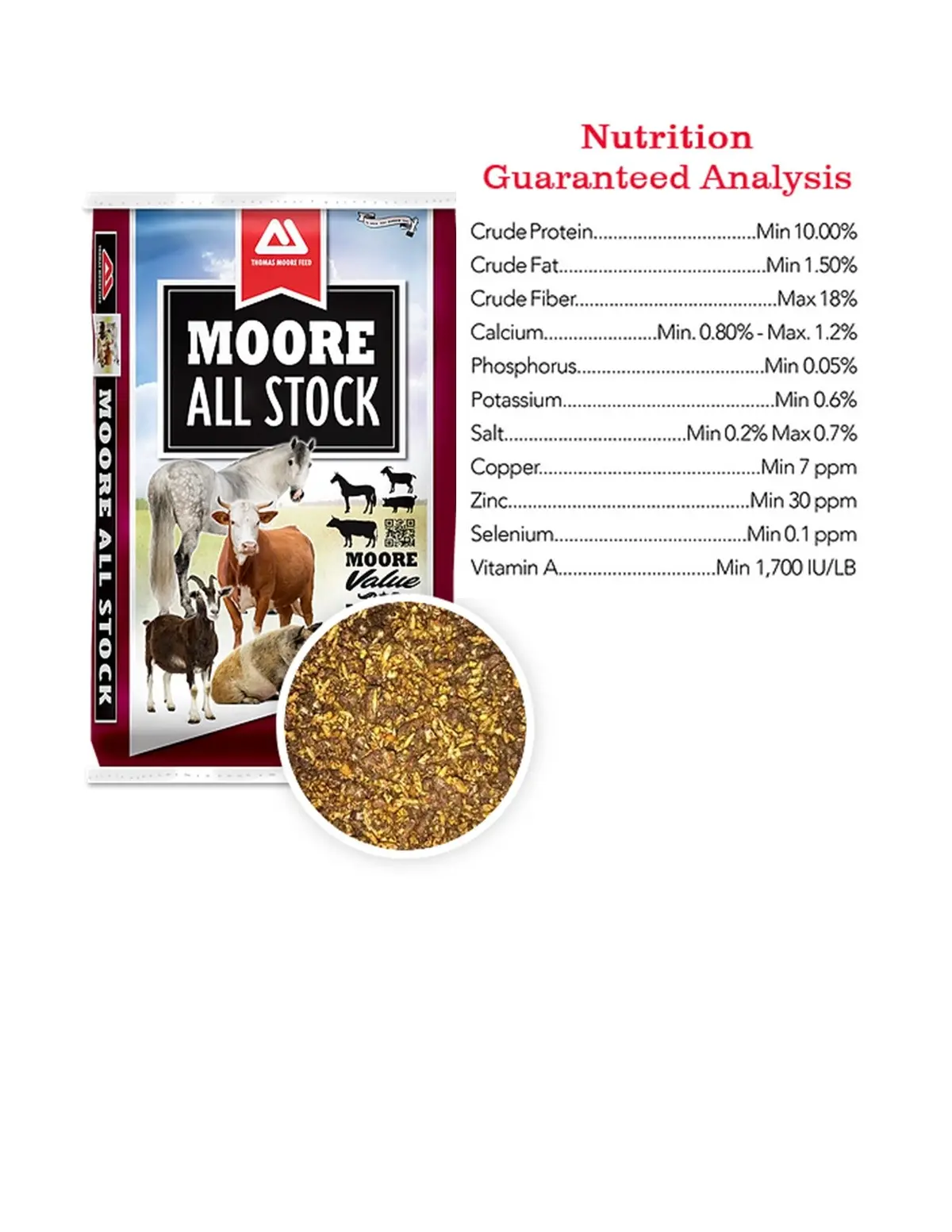 10% Sweet Textured All Stock Feed 50# -Thomas Moore 1
