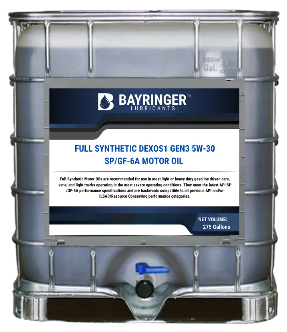 Api Certified Full Synthetic Oil Tote - 5W30 Full Synthetic - 275 Gallons 1