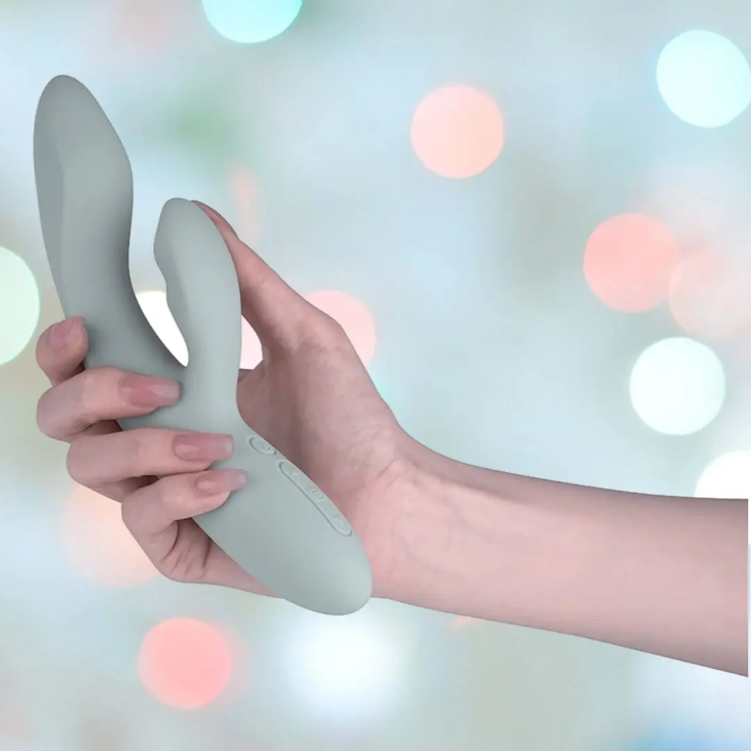 Svakom Chika Rabbit Vibrator App Controlled - Turquoise Grey 1