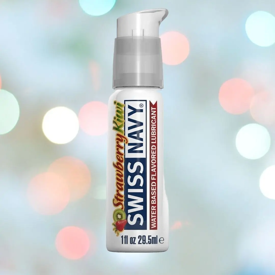 Swiss Navy Strawberry Kiwi Flavored Lubricant 🍓🥝 | 1Oz 1