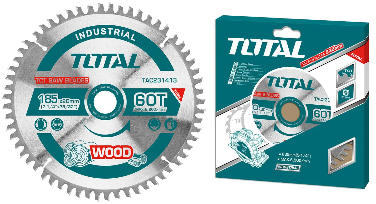 Total Tct Saw Blade 185Mm 7-1/4"Tac231413 1